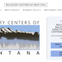 graphic is a screen shot of the recovery centers of Montana web page.